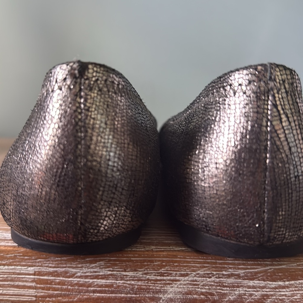 Tory Burch Pewter Flats! - Picture 3 of 8